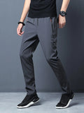 2025 Men's Running Pants Quick-Dry Thin Casual Trousers Sport Pants with Zipper Pockets Sportswear Running Jogging Sportpants ﻿