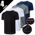 1/4 Pcs Men's Summer Quick-drying Sports Fashion Printed Short-sleeved Teens Loose and Comfortable Running Fitness Joker T-shirt
